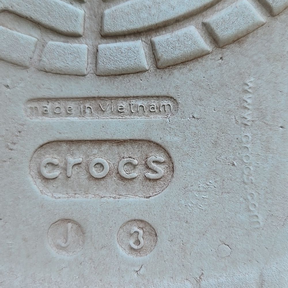 Crocs Light Blue Clogs Pink Accents 1 Watermelon crock charm included Kids Child - Picture 7 of 16